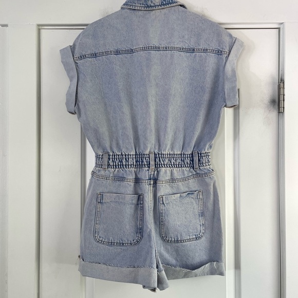 Zara Short Denim Romper - M - Picture 4 of 5
